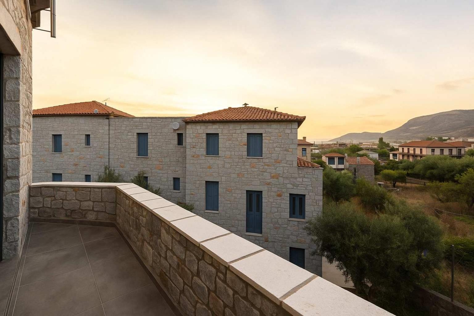 Mani Stone Built Home A Breath Away To The Sea Stoúpa Exterior photo